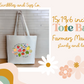 Farmers Market Tote Bag, Large size of 15x19x6 Inches