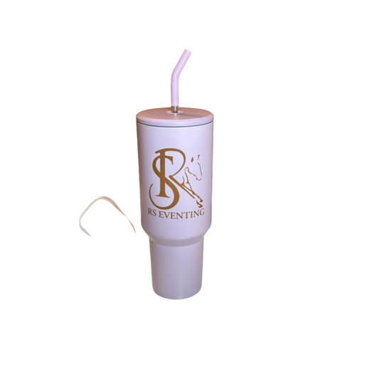 Lavender 40oz tumbler with lid topper