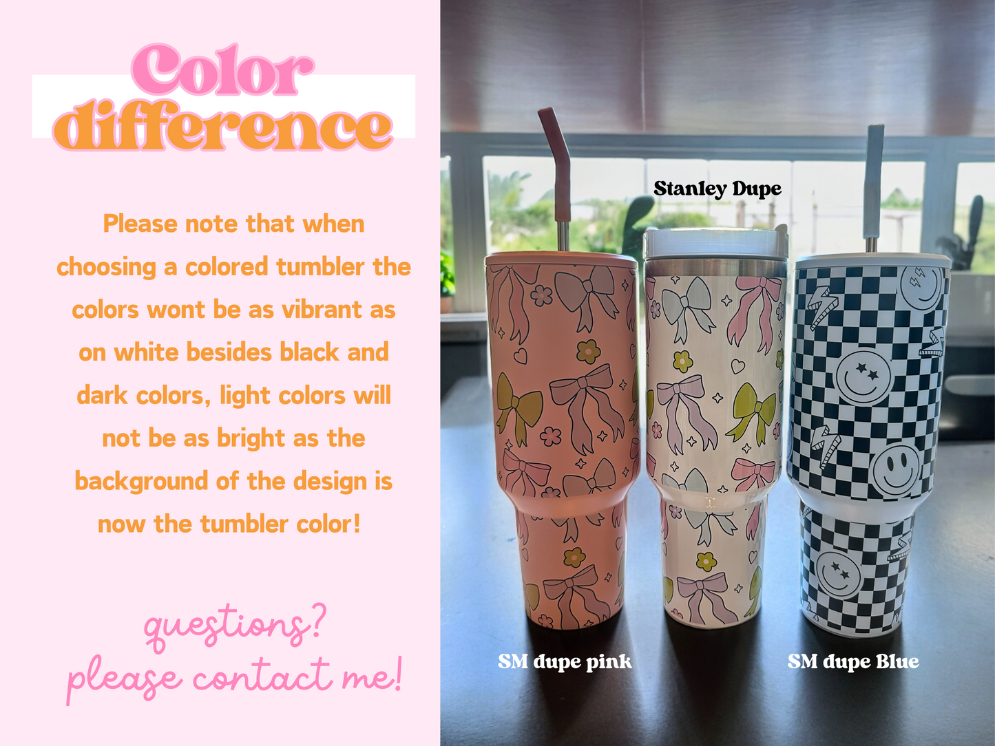 Crafting 40oz Tumbler - With handle and straw, Small Business Owner, Sublimation, Cricut