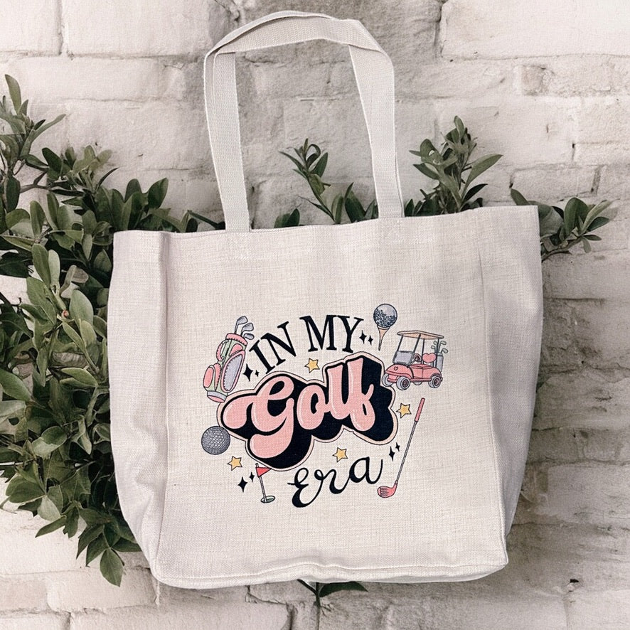 Golf Girl Tote Bag, Large size of 15x19x6 Inches