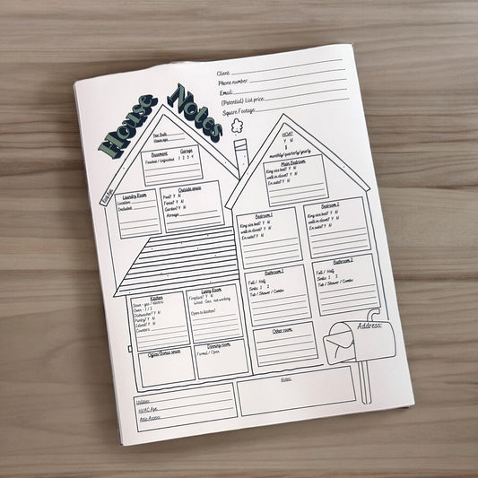 The Realtor House Notes Notepad - 8.5x11in notepad