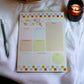 Retro Weekly Planner Notepad - 8.5x11in notepad - Planner - Notepad for all your thoughts!