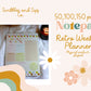 Retro Weekly Planner Notepad - 8.5x11in notepad - Planner - Notepad for all your thoughts!