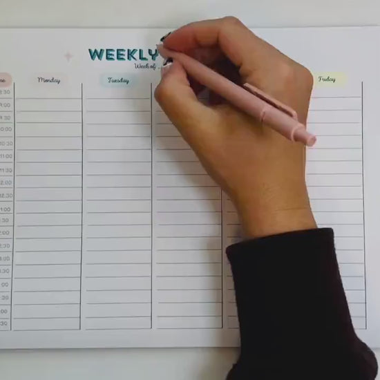 The Weekly Planner Pad - 8.5x11in notepad