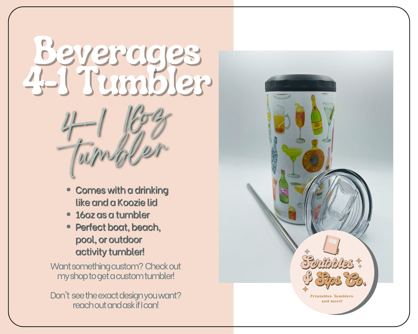 4-1 Tumbler Alcohol beverages design