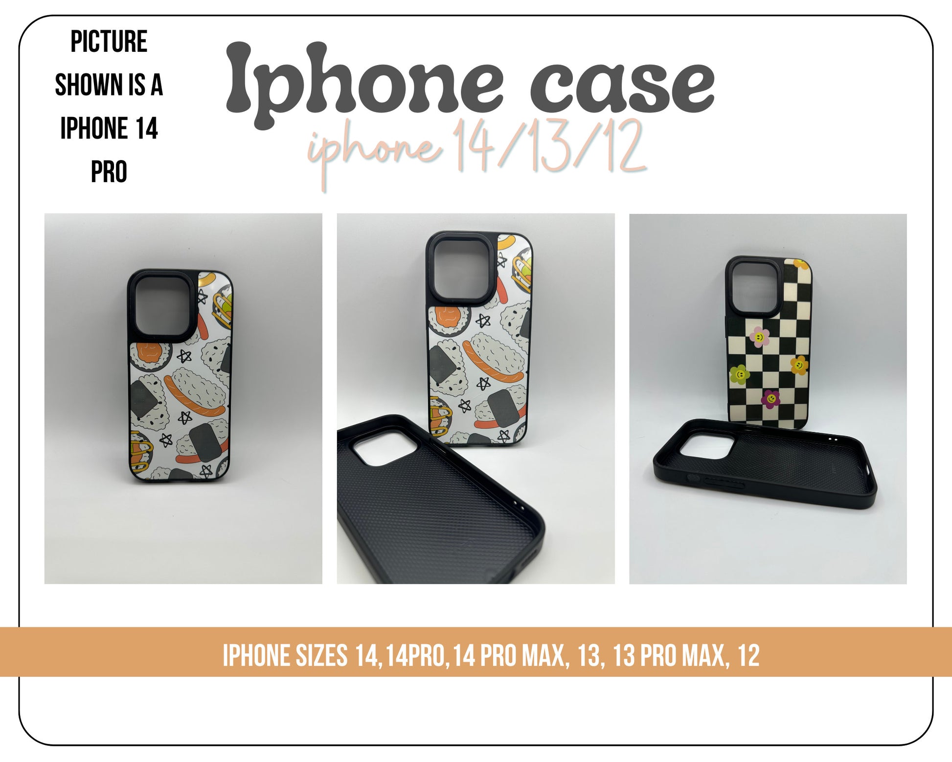 Christmas Phone Case - Iphone 12/13/14 pro and max. 50 different patterns. Iphone case. Cookies for santa. Retro christmas.