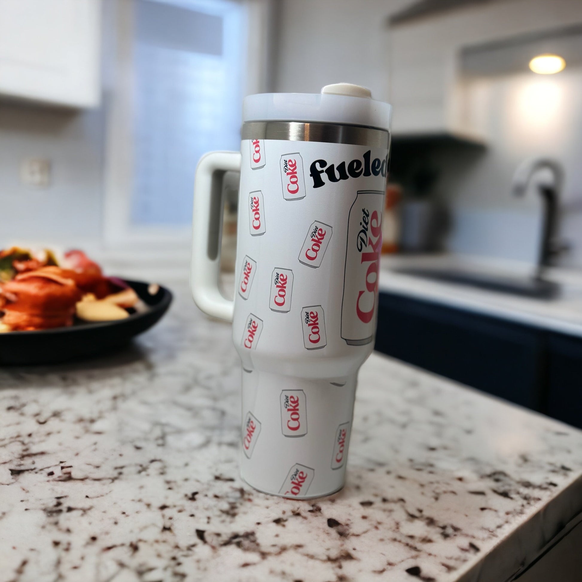 Diet Coke 40oz Tumbler - With handle and straw