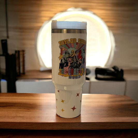 Taylor Swift tumbler 40oz Tumbler - With handle and straw