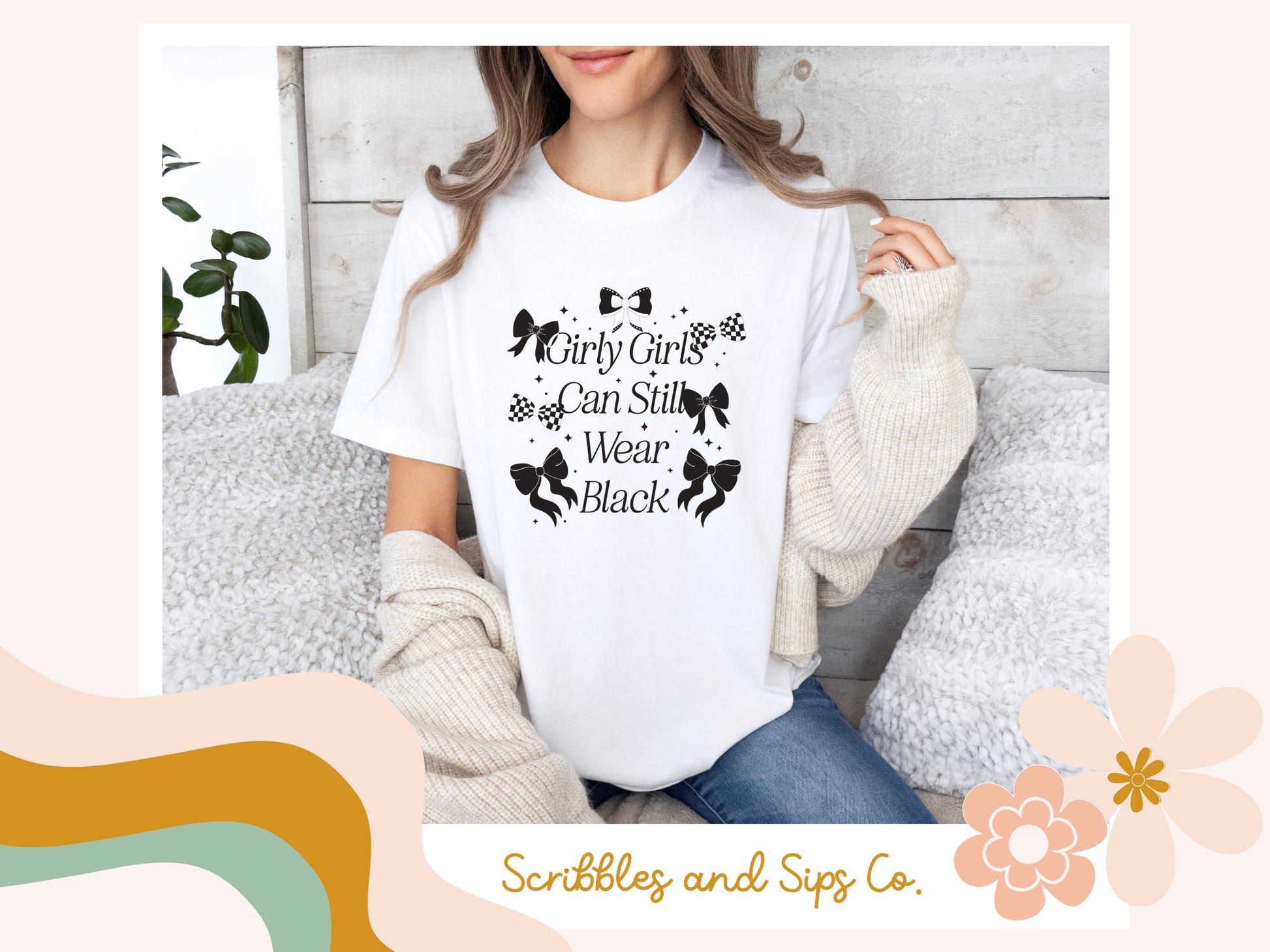 Girly girls can Wear Black T-shirt - Trending Right Now, Women's Graphic T-shirt, Self Love T-Shirt, Retro T-shirt, Women T-Shirt